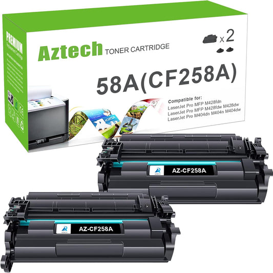 compatible hp 58a 58x cf258a toner cartridge 2 pack