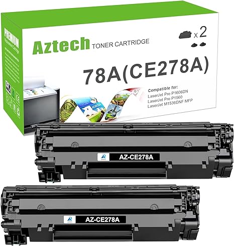 compatible hp 78a ce278a toner cartridge 2 pack