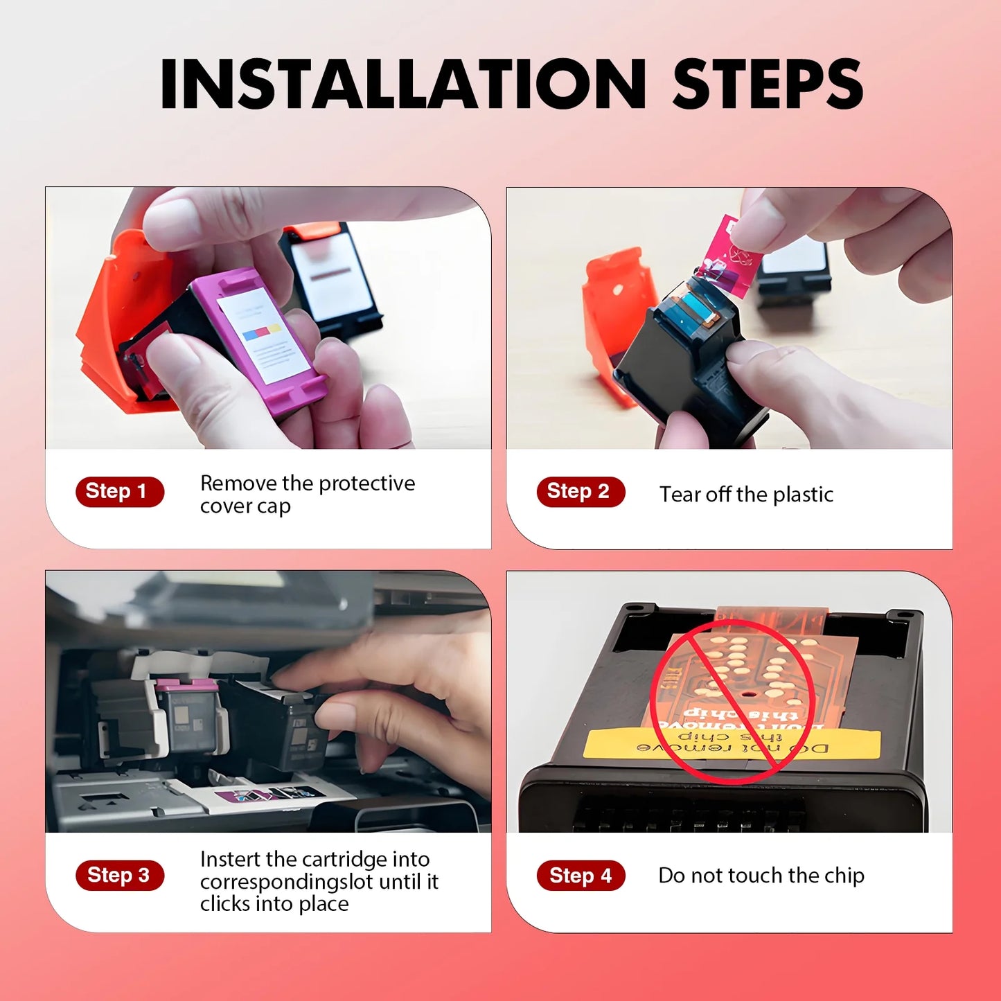 260XL 261XL Ink Cartridges Compatible for Canon PG-260XL 261XL Combo Pack for PIXMA TS6420 TS5320 TR7020 TR7022 TS5300 Printer (2 Pack, Black, Tri-color)