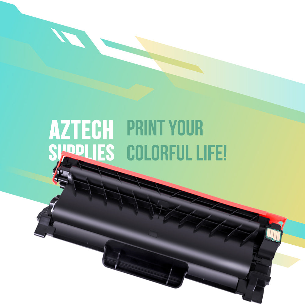 AAZTECH TN760 Toner Cartridge Compatible for Brother TN760 TN-760 TN 760 TN730 TN-730 MFC-L2750DW HL-L2390DW HL-L2350DW MFC-L2710DW HL-L2395DW Printer Ink (Black, 2-Pack)