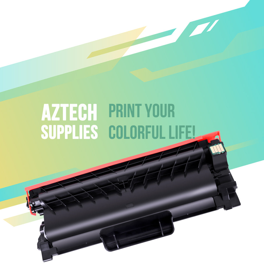 AAZTECH TN760 Toner Cartridge Compatible for Brother TN760 TN-760 TN 760 TN730 TN-730 MFC-L2750DW HL-L2390DW HL-L2350DW MFC-L2710DW HL-L2395DW Printer Ink (Black, 2-Pack)