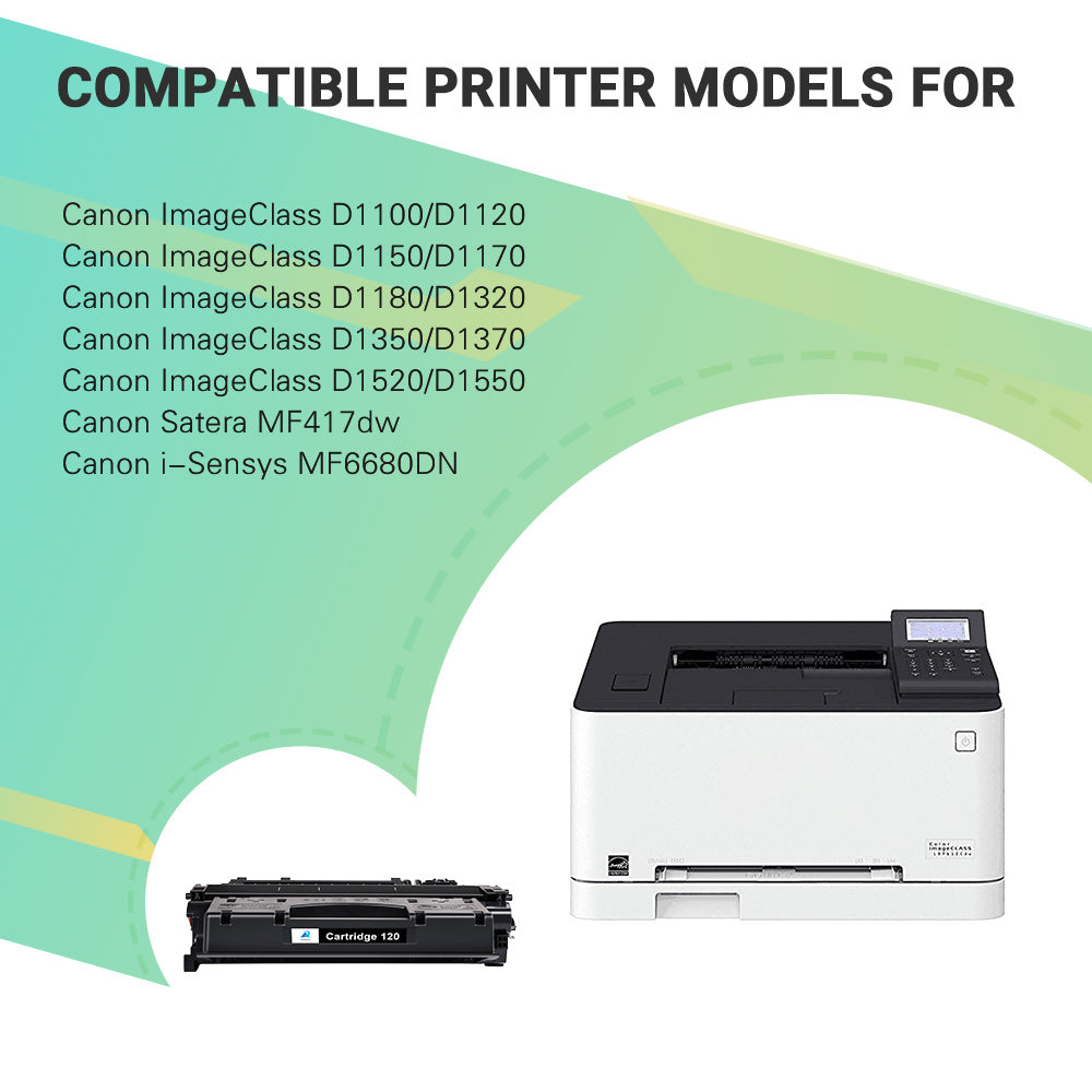 AAZTECH 2-Pack Compatible Toner Cartridge for Canon 120 CRG-120 CRG120 ImageClass D1120 D1150 D1550 D1320 D1350 D1170 D1180 D1370 D1520 D1100 Printer Ink (Black)