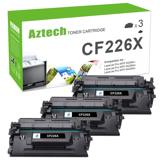 compatible hp cf226x 26x toner cartridge 3 pack