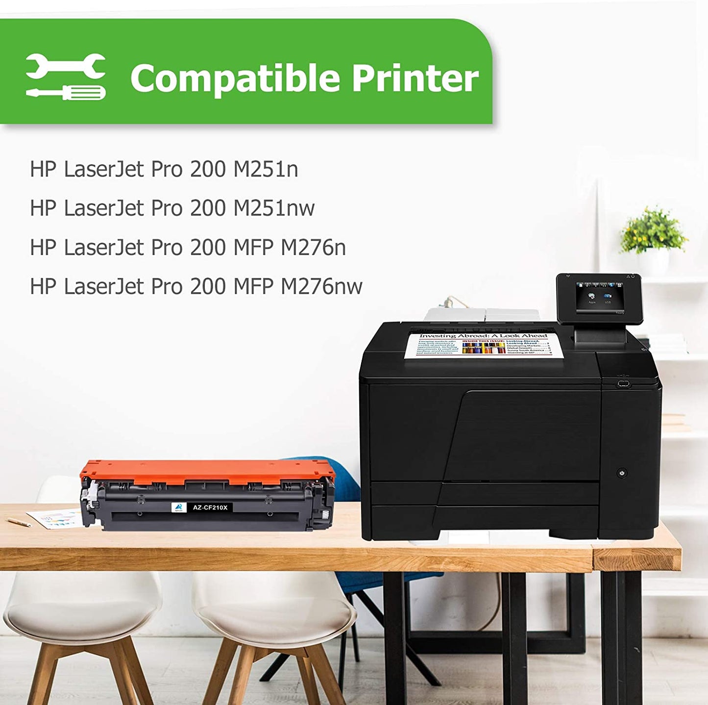 replacement hp 131x 131a cf210x cf211a cf212a cf213a toner cartridge 4 pack