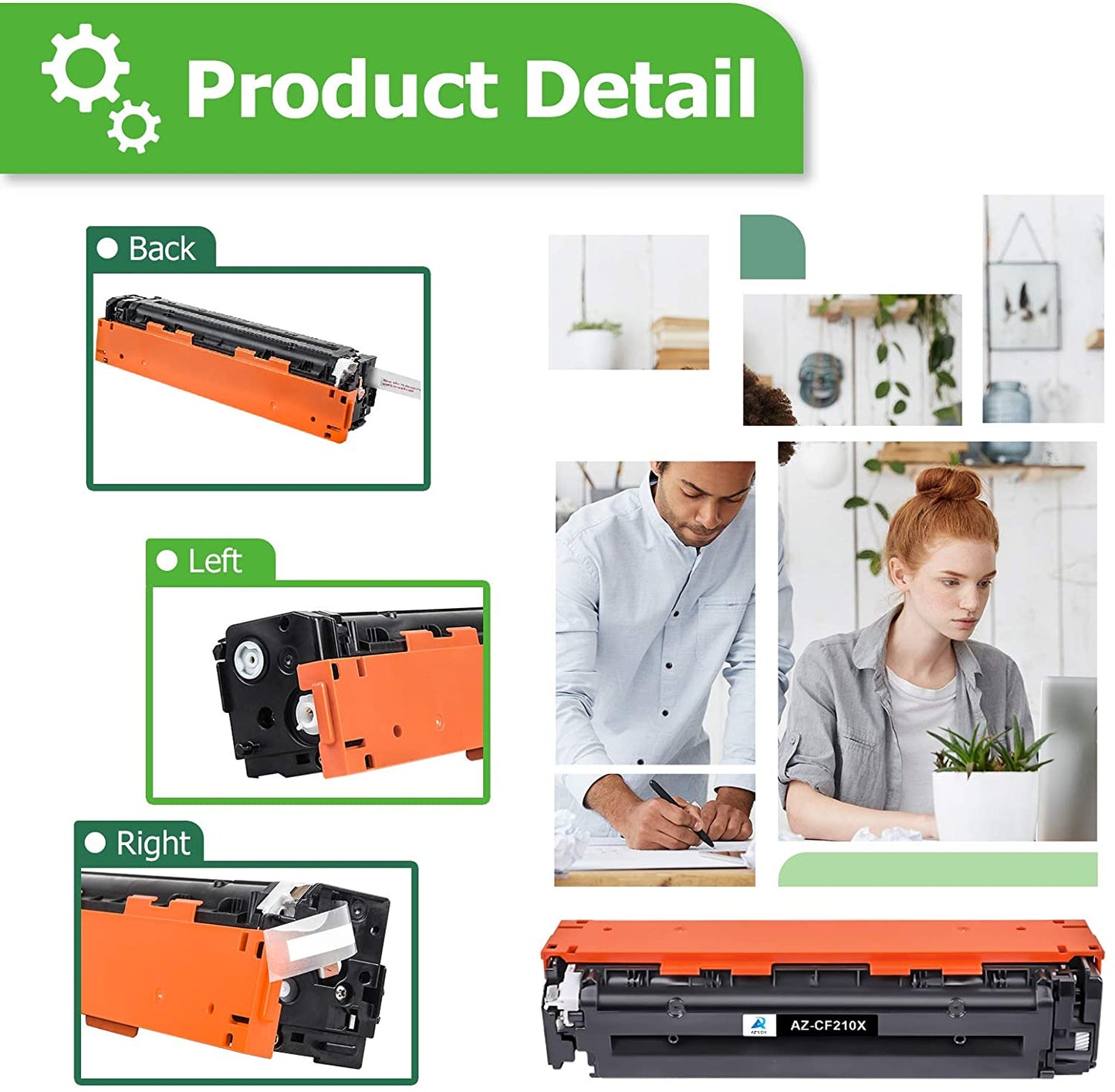 replacement hp 131x 131a cf210x cf211a cf212a cf213a toner cartridge 4 pack