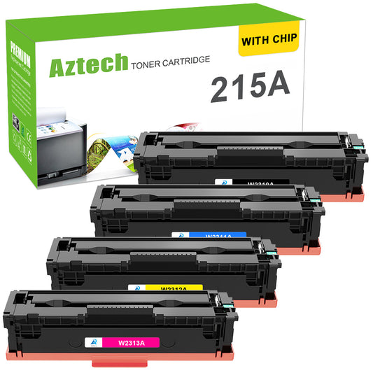 W2310A Compatible 215A Toner Cartridges With Chip for HP 215A W2310A Replacement for HP Color Laserjet Pro MFP M182nw M183fw M155 W2311A W2312A W2313A Printer Ink 4-Pack
