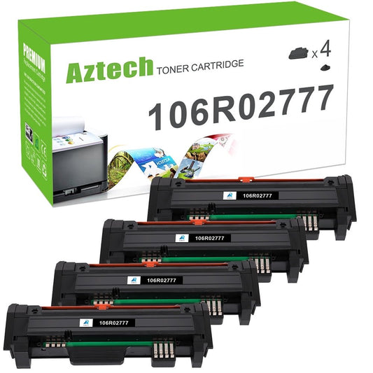 4-Pack 106R02777 Toner Cartridge Compatible for Xerox 106R02777 WorkCentre 3215 3215NI 3225 3225DNI Phaser 3260 3260DI 3260DNI 3052 Printer Ink Black