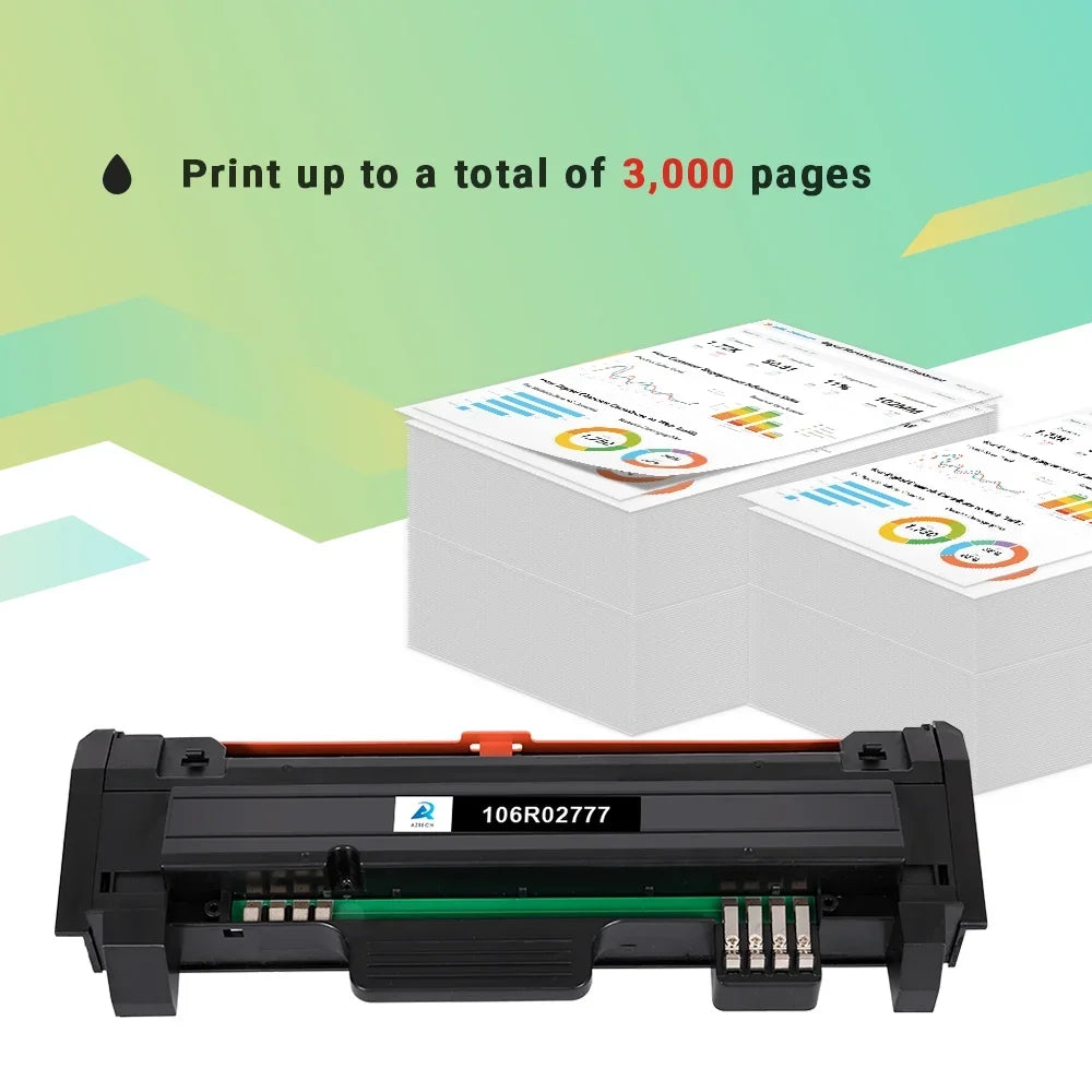 4-Pack 106R02777 Toner Cartridge Compatible for Xerox 106R02777 WorkCentre 3215 3215NI 3225 3225DNI Phaser 3260 3260DI 3260DNI 3052 Printer Ink Black