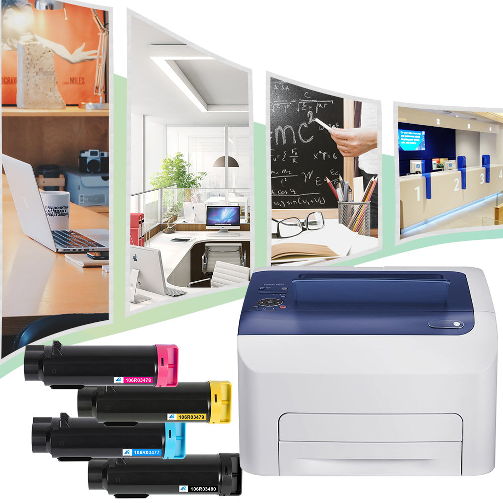 AAZTECH Compatible Toner Cartridge for Xerox Phaser 6510 WorkCentre 6515 6510dn 6515dn for 106R03480 106R03477 106R03478 106R03479 (Black,Cyan,Magenta,Yellow)