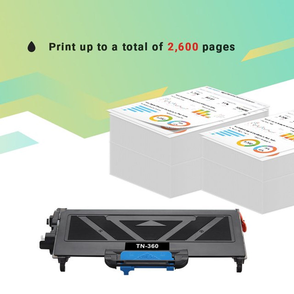 AAZTECH 2-Pack Compatible Toner Cartridge for Brother TN360 TN-360 TN330 TN-330 to use with HL-2140 HL-2170W MFC-7840W MFC-7340 MFC-7440N MFC-7345N DCP-7030 DCP-7040 Printer Ink (Black, 2-Pack)