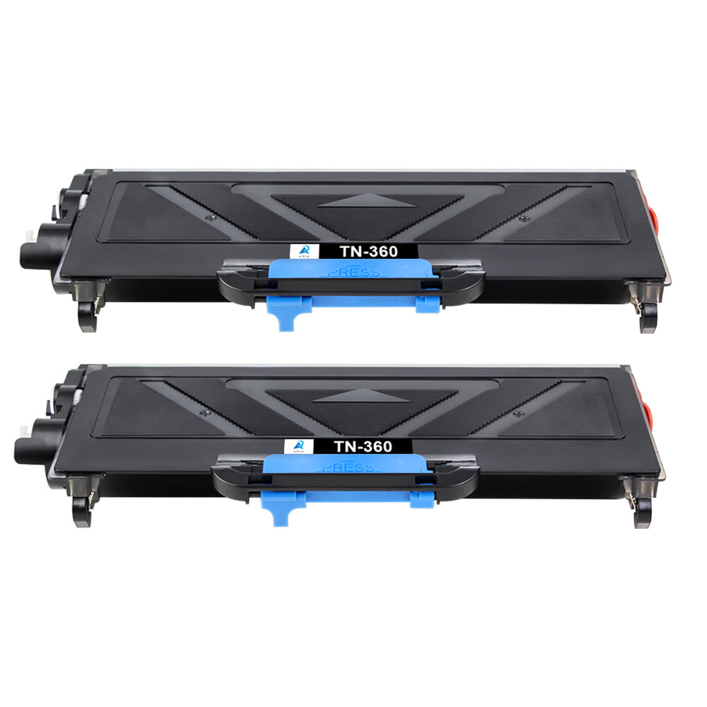AAZTECH 2-Pack Compatible Toner Cartridge for Brother TN360 TN-360 TN330 TN-330 to use with HL-2140 HL-2170W MFC-7840W MFC-7340 MFC-7440N MFC-7345N DCP-7030 DCP-7040 Printer Ink (Black, 2-Pack)