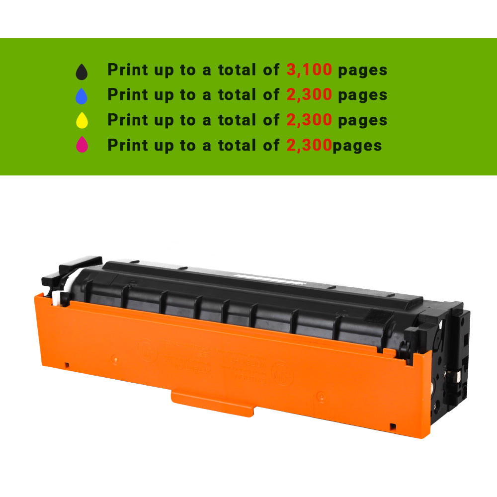 054 054H CRG054 Toner Cartridge Compatible for Canon 054 054H CRG-054 Color ImageClass MF644Cdw MF641Cw MF642Cdw LBP622CDW Printer (Black Cyan Yellow Magenta, 4-Pack)