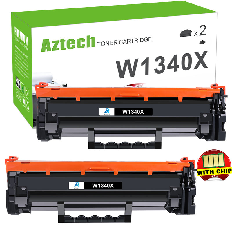 A Aztech WITH CHIP 134X H1340X Toner Compatible for HP 134X 134A W1340A H1340X Toner Cartridge for HP LaserJet M209dw MFP M234dw M234sdn M234sdw Printer Ink (Black, 2-Pack)