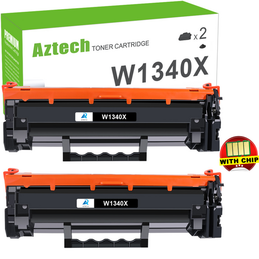 2-Pack 134X Toner Cartridge WITH CHIP Compatible for HP 134X H1340X 134A W1340A for HP LaserJet M209dw MFP M234dw M234sdn M234sdw Printer Ink(Black)