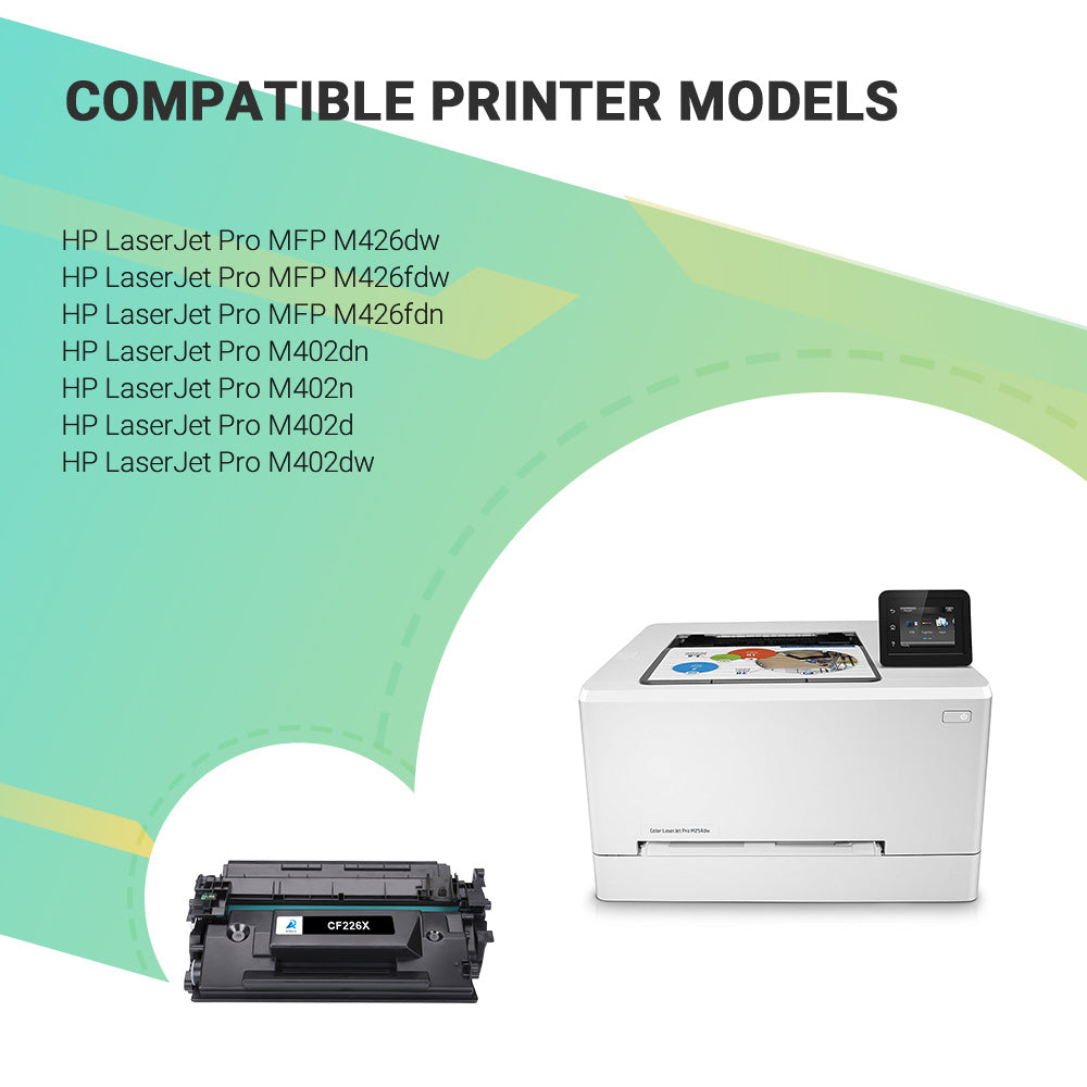 CF226X 26X Toner Cartridge Replacement for HP 26X CF226X 26A CF226A Laserjet Pro M402n M402dw M402dn Pro MFP M426fdw M426fdn M426dw High Yield Printer Ink (Black 4PACK)