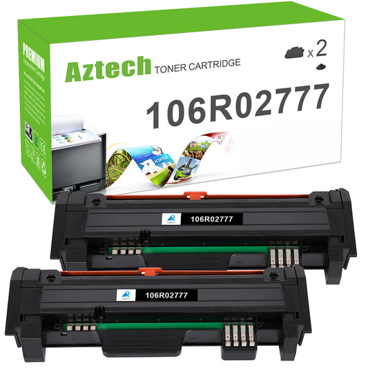 AAZTECH Compatible Toner for Xerox 106R02777 3215 3225 Phaser 3260DI 3260DNI 3260 3052 WorkCentre 3215NI 3225DNI Printer ink (Black, 2-Pack)