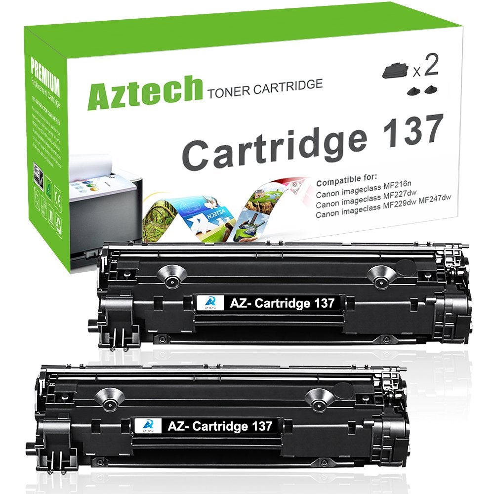 Canon 137 Standard Yield Black Toner Cartridges Compatible 2 Pack