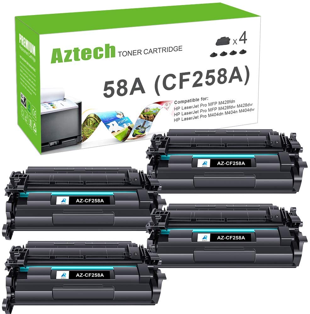 HP CF258A Toner Black Standard Replacement 4 Pack – Aztech Supplies