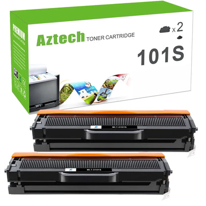 MLT-D101S D101S 101S Toner Cartridge Compatible for Samsung D101S MLT-D101S Laser ML-2166W ML-2160 ML-2165 SCX-3405W ML-2165W SCX-3405FW SCX-3400 SCX-3401FH SF-760P Printer Ink (2-Pack, Black)