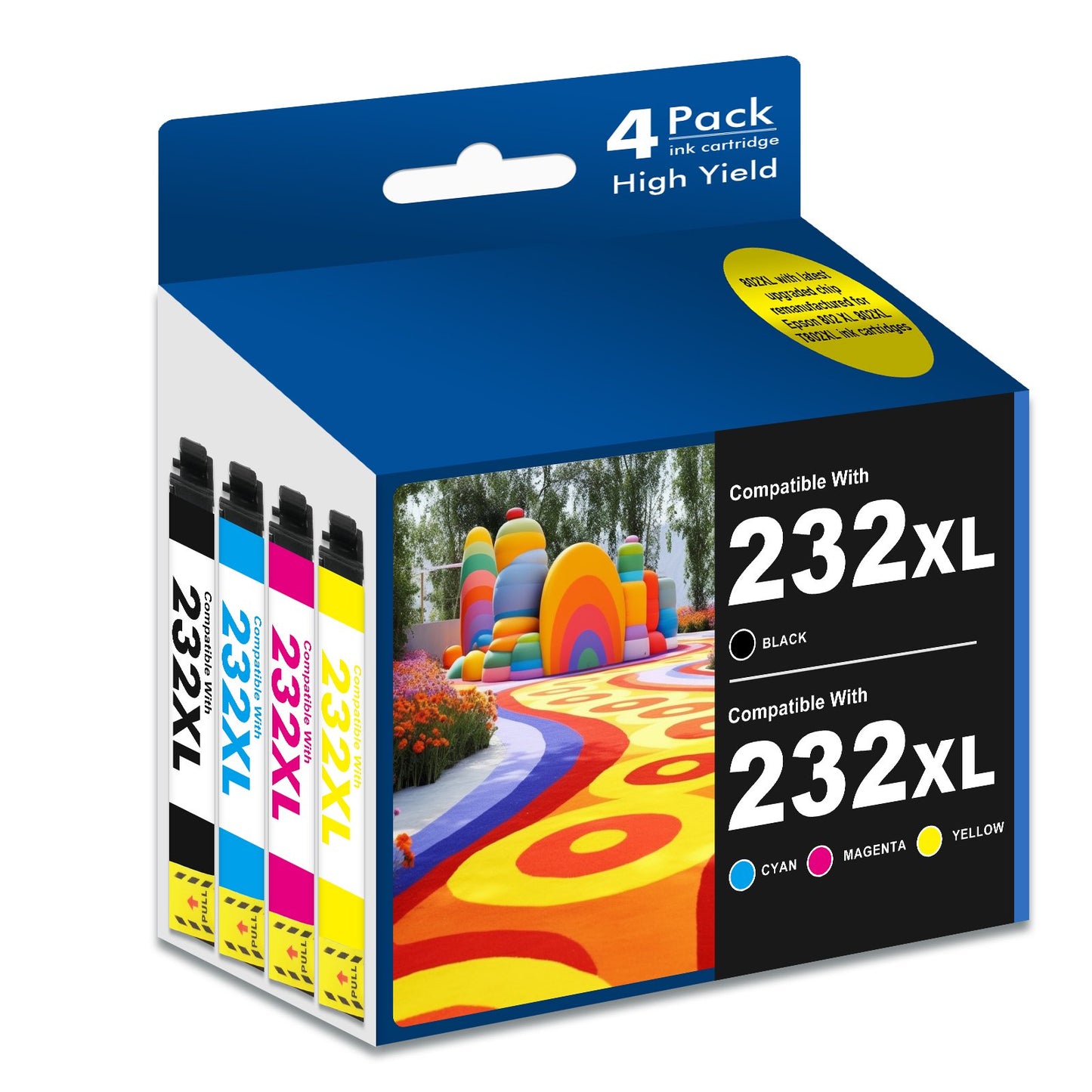 232XL Ink Cartridges Combo Pack Compatible for Epson 232 Ink Cartridge Epson Ink 232XL T232 Home XP 4200 4205 Workforce WF 2930 2950 Printer Ink Cartridges