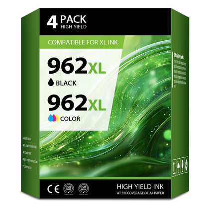 962XL Ink Cartridge Combo Pack Compatible for 962 XL Ink Cartridge for Priner Ink 962