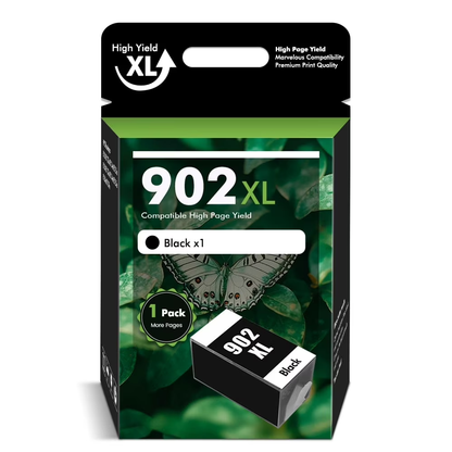 902XL 902 Ink Cartridges Compatible for HP 902 902XL 1 Pack Black Ink for OfficeJet Pro 6978 6968 6970 6971 6974 6975 6979 6960 6961 6963 6964 6965 6966 6950 902 XL Printer
