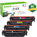 210X Laserjet Toner Cartridges High Yield (with Chip) 210A Toner Compatible for HP 210 Color laserjet Pro MFP 4301fdw 4301fdn Pro 4201dw 4201dn Series Printer W2100X W2100A Ink (BK/C/M/Y 4 Pack)