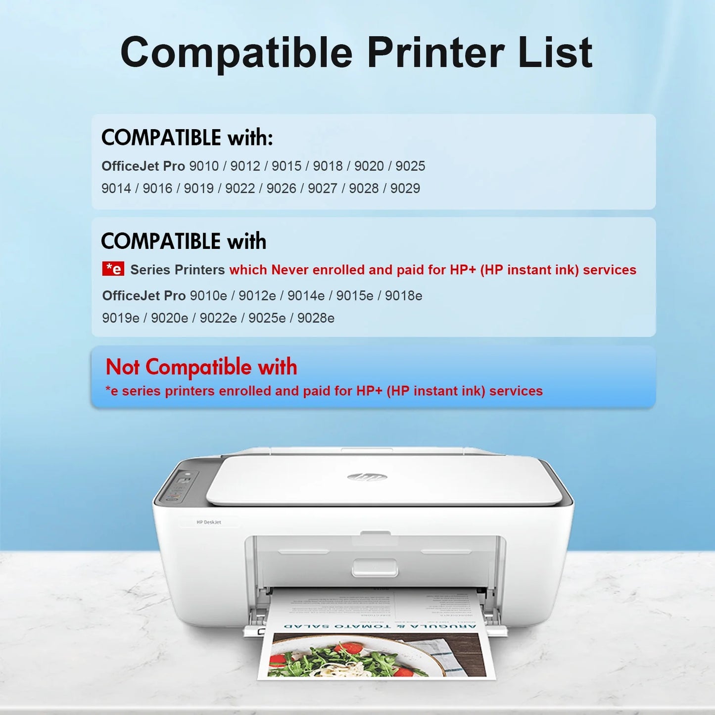 962XL Ink Cartridge Combo Pack Compatible for 962 XL Ink Cartridge for Priner Ink 962