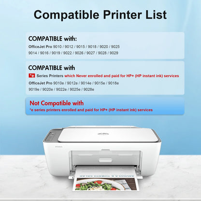 962XL Ink Cartridge Combo Pack Compatible for 962 XL Ink Cartridge for Priner Ink 962
