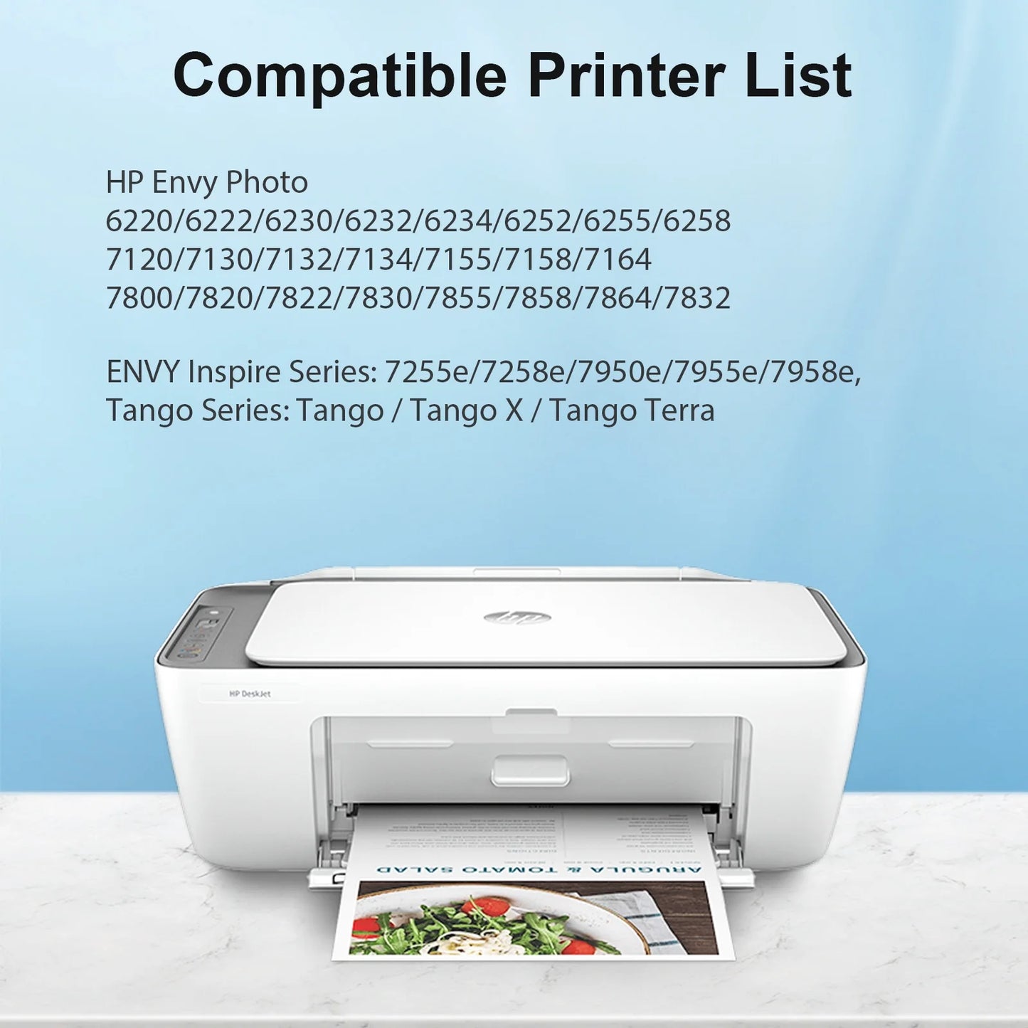 64XL Ink Cartridges Compatible for 64 64XL Black and Color for Envy Photo 7855 7858 7155 7120 7800 6255 6252 7158 7164 (1 Pack Black, 1 Pack Tri-color)