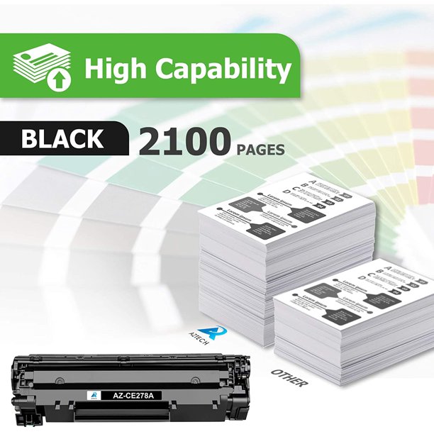 compatible hp 78a ce278a toner cartridge 2 pack