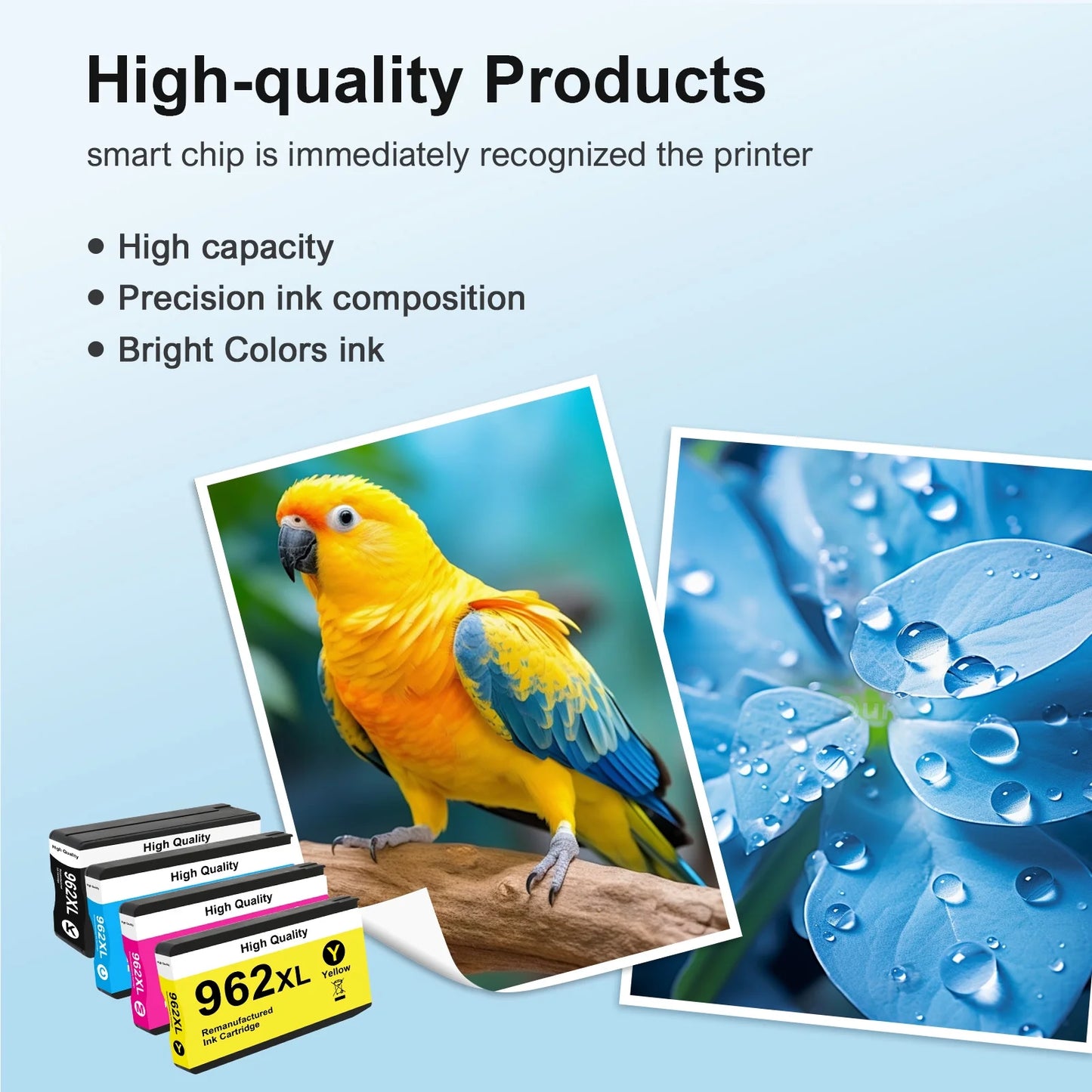 962XL Ink Cartridge Combo Pack Compatible for 962 XL Ink Cartridge for Priner Ink 962