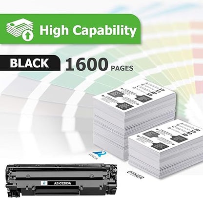 Aztech Compatible Toner Cartridge Replacement for HP CE285A 85A CE285 Laserjet Pro P1102W M1212nf M1217nfw P1100 M1210 (Black, 2-Pack)