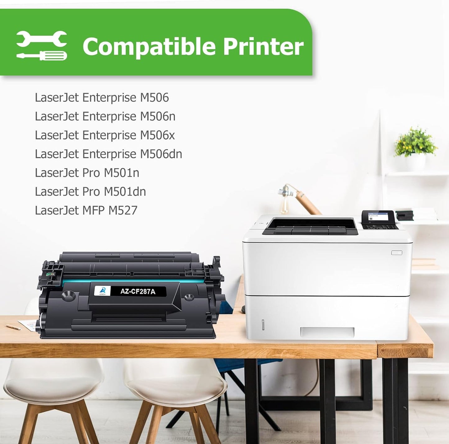compatible hp 87a 87x cf287a toner cartridge 2 pack