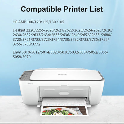 65XL Ink Cartridges Compatible for 65 65XL Black and Color for Envy 5055 5052 5058 Deskjet 3755 2655 2652 3722 2622 2624 2620 (1 Pack Black, 1 Pack Tri-color)