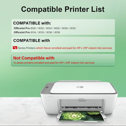 923 923XL Ink Cartridges with Chip Compatible for HP 923e 923XL Ink Combo Pack for OfficeJet Pro 8130 8135 8120 8122 8124 8125 8132 8134 8135 8138 8139 Printer (4 Pack, B/C/M/Y)