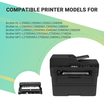 compatible brother dr630 drum unit 2 pack