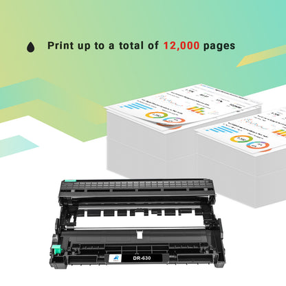 compatible brother dr630 drum unit 2 pack