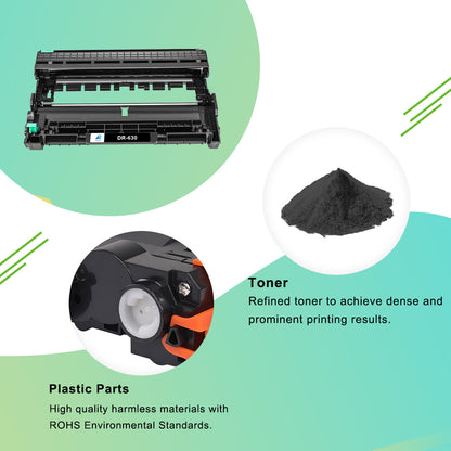 compatible brother dr630 drum unit 2 pack