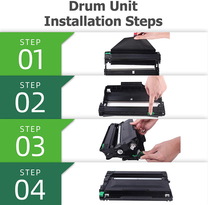 DR630 Drum Unit Compatible for Brother DR-630 DR630 HL-L2340DW HL-L2300D DCP-L2540DW HL-L2380DW MFC-L2700DW DCP-L2520DW HL-L2320D (Black, 2-Pack)