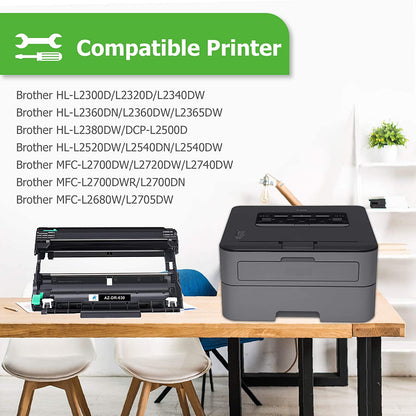 DR630 Drum Unit Compatible for Brother DR-630 DR630 HL-L2340DW HL-L2300D DCP-L2540DW HL-L2380DW MFC-L2700DW DCP-L2520DW HL-L2320D (Black, 2-Pack)