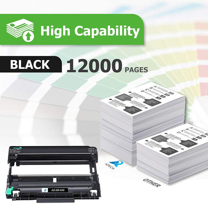 DR630 Drum Unit Compatible for Brother DR-630 DR630 HL-L2340DW HL-L2300D DCP-L2540DW HL-L2380DW MFC-L2700DW DCP-L2520DW HL-L2320D (Black, 2-Pack)