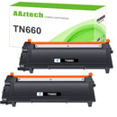 A AZTECH TN660 TN630 Toner Cartridge Compatible for Brother TN660 TN-660 TN 660 TN-630 TN630 HL-L2320D HL-L2360DW HL-L2300D MFC-L2740DW MFC-L2700DW DCP-L2540DW Printer Ink (Black, 2-Pack)
