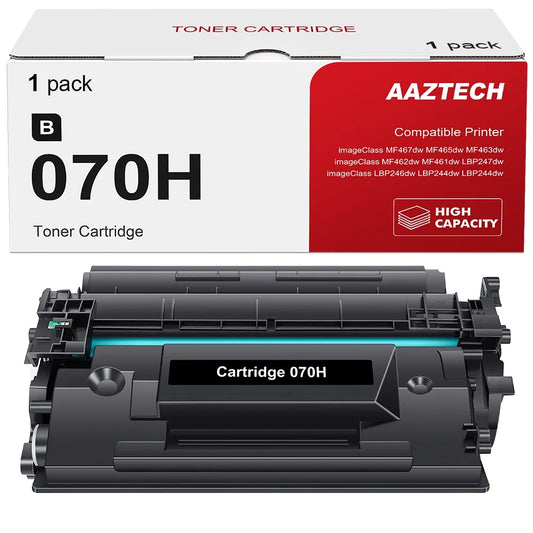 A Aztech Cartridge 070H Toner Replacement Compatible for Canon 070H CRG070H CRG-070H imageCLASS MF465dw MF462dw LBP247dw LBP246dw Printer (Black,1-Pack)