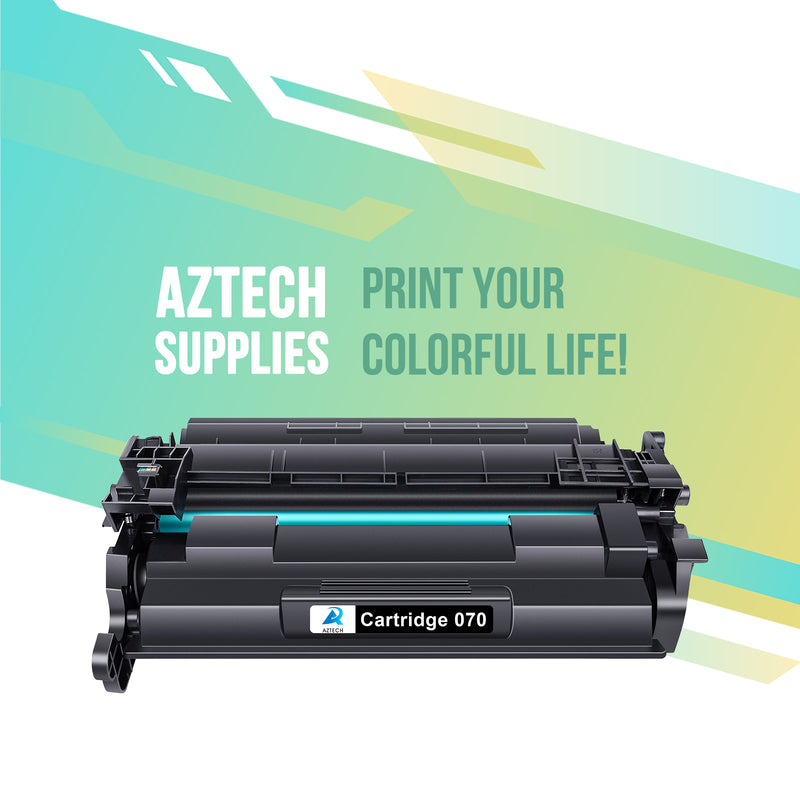 A Aztech Cartridge 070H Toner Replacement Compatible for Canon 070H CRG070H CRG-070H imageCLASS MF465dw MF462dw LBP247dw LBP246dw Printer (Black,2-Pack)