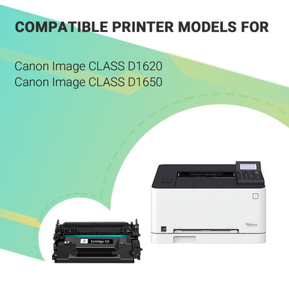 AAZTECH 2-Pack Compatible Toner Cartridge for Canon 121 CRG-121 Printer Ink (Black)
