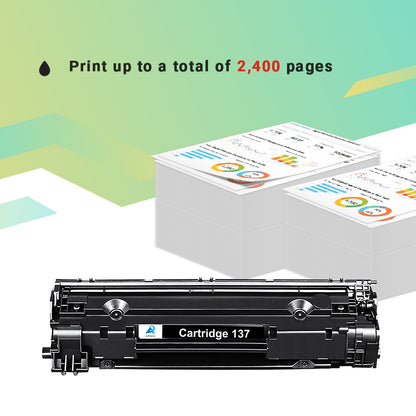 A AZTECH CRG 137 Toner Cartridge Compatible for Canon 137 CRG137 for Imageclass MF236n D570 MF249dw MF244dw MF247dw MF232w LBP151dw MF227dw MF229dw MF216n MF212w Printer (Black,2-Pack)