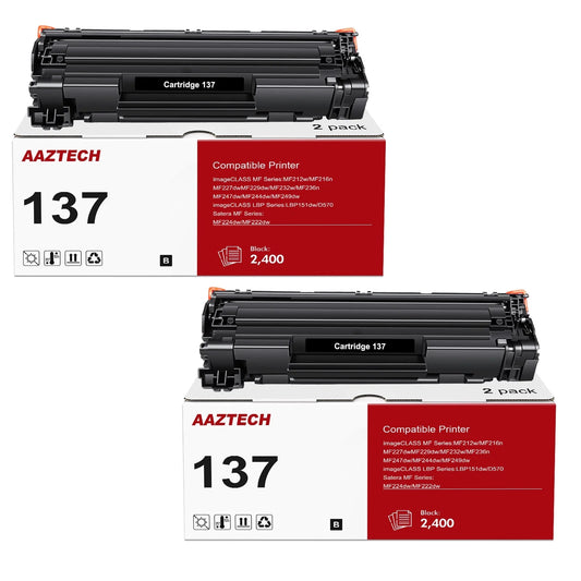 137 Toner Cartridge Compatible for Canon 137 Cartridge 137 CRG137 for Imageclass MF236n D570 MF249dw MF244dw MF247dw MF232w LBP151dw MF227dw MF229dw MF216n MF212w Printer (Black,2-Pack)