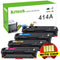 414A Toner Cartridges 4-Pack with Chip Compatible for HP 414A 414X W2020A W2021A W2022A W2023A Color Pro MFP M479fdw M479fdn M454dw M454dn Printer (Black Cyan Magenta Yellow)
