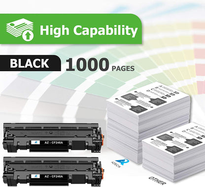 compatible hp 48a cf248a toner cartridge 2 pack
